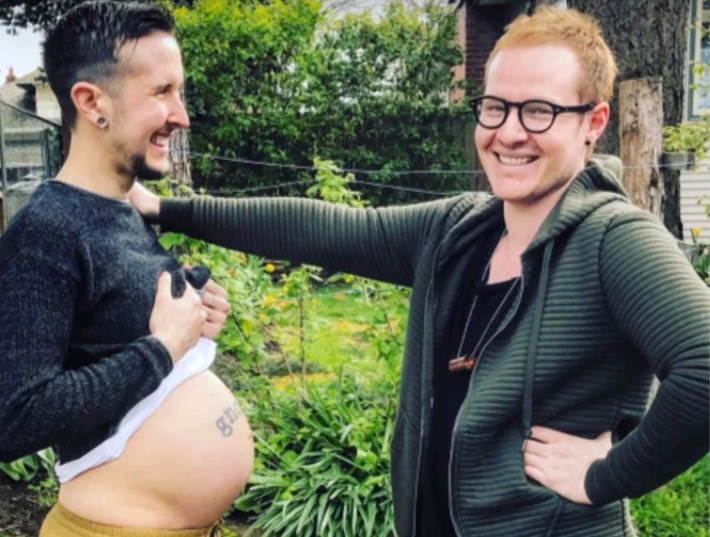 Trans man pregnant with husband’s baby