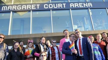 DIY Rainbow Margaret Court Arena