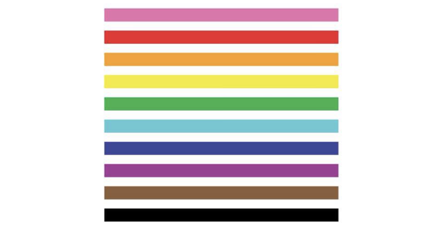 Victoria’s Pride Centre adds black and brown stripes to its rainbow flag