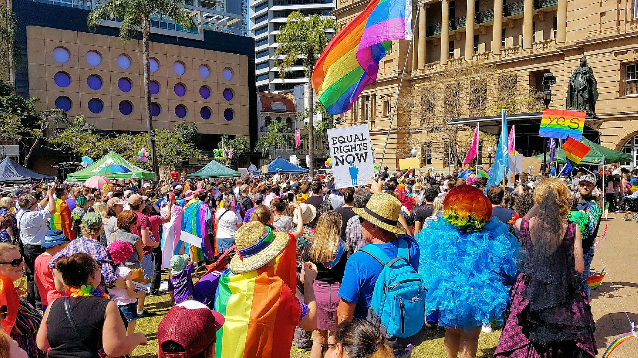 Brisbane YES to Marriage Equality Rally