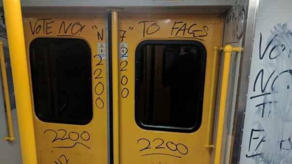 train sydney anti gay homophobia