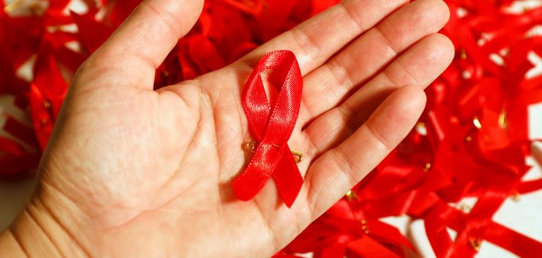red ribbon hiv aids