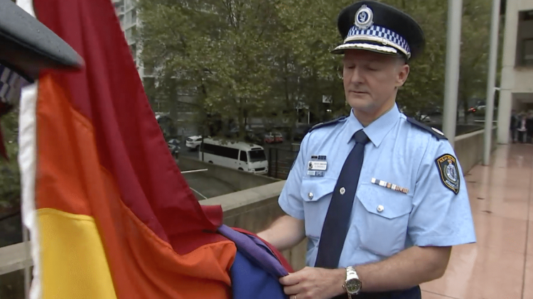 nsw police rainbow flag