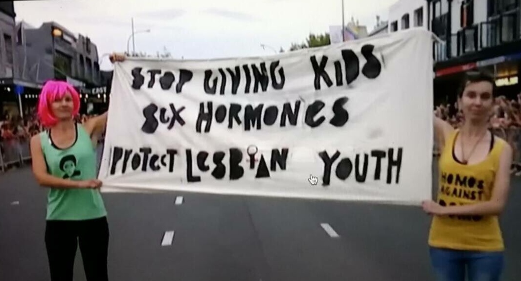 auckland pride terfs protesters