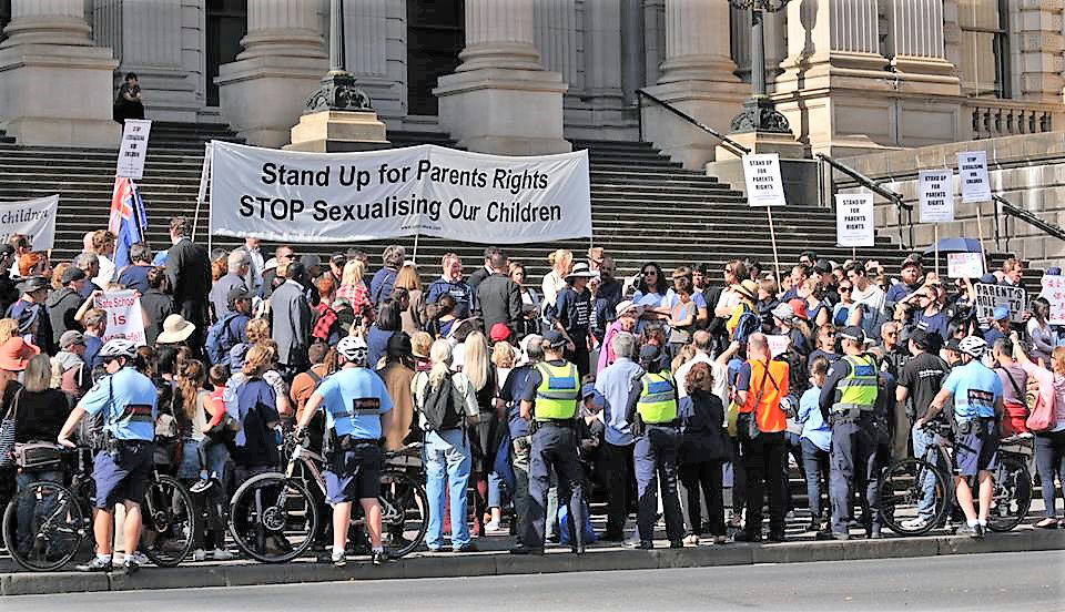 Bisexual man allegedly abused at an anti-Safe Schools rally in Melbourne