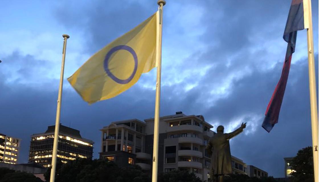 New Zealand becomes first country in the world to fly intersex flag at its parliament