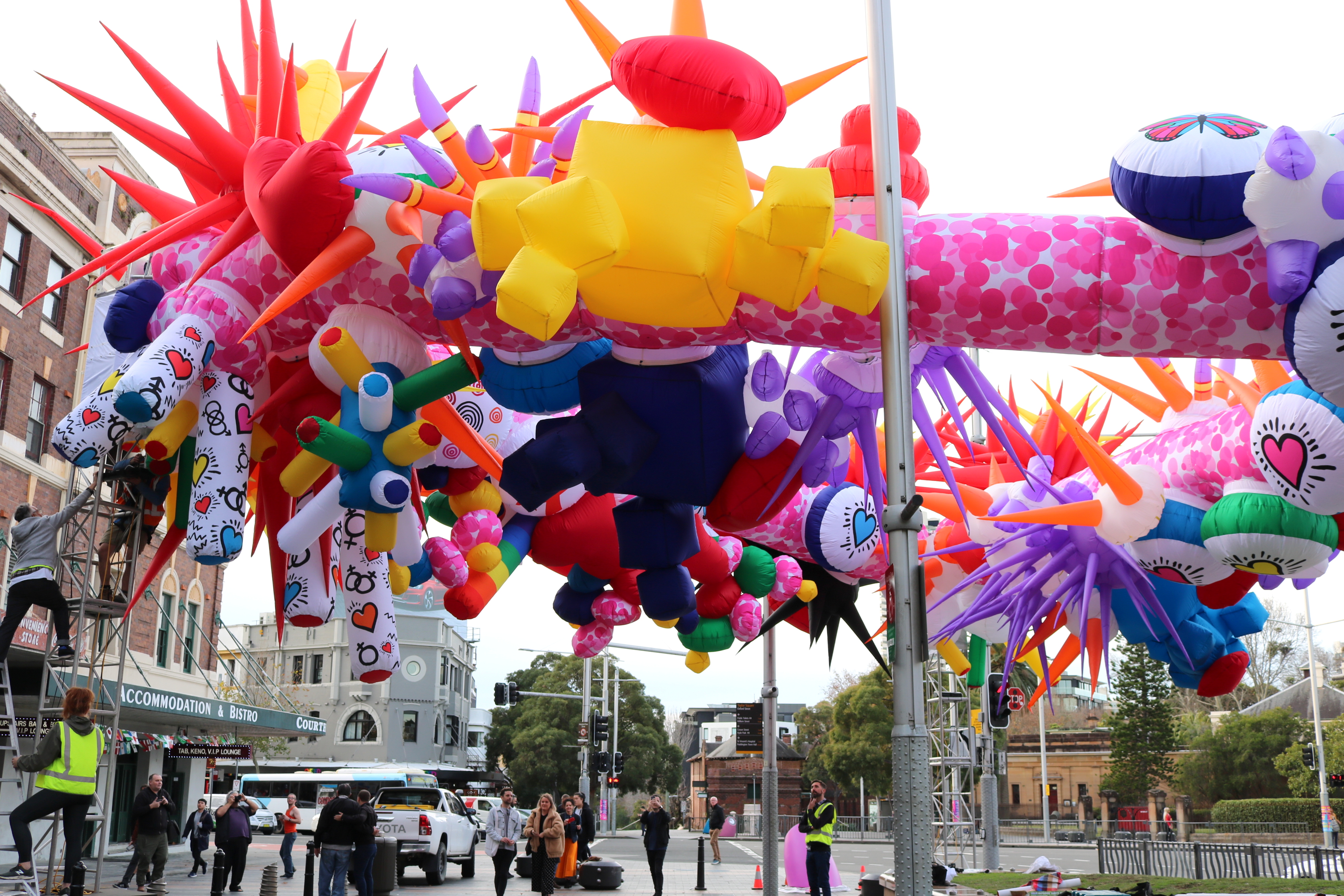 Mardi Gras unveils 40th anniversary art installation at Taylor Square