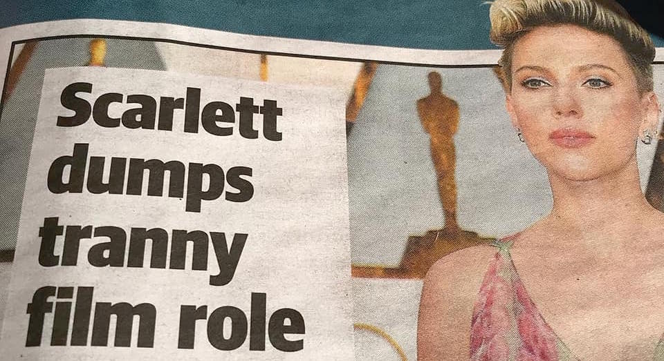Daily Telegraph slammed for printing transphobic slur in Scarlett Johansson story