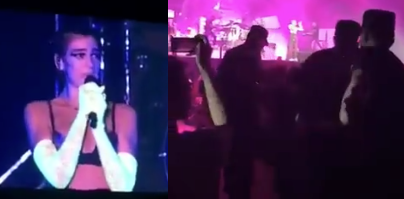 Fans waving rainbow flag at Dua Lipa concert in China removed by security