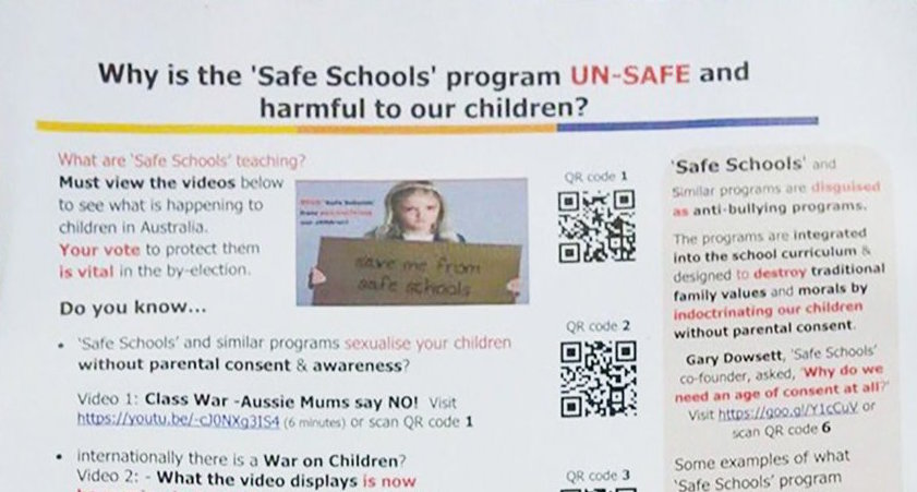 Transphobic anti-Safe Schools flyers found in letterboxes ahead of Wentworth by-election