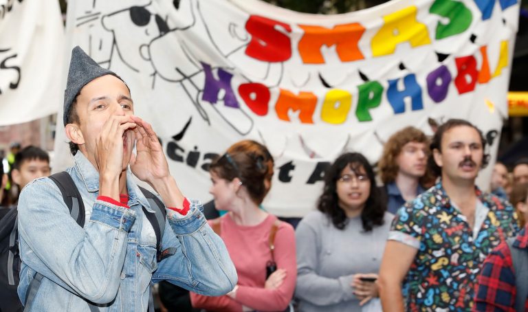 ruddock religious freedom review rally protest