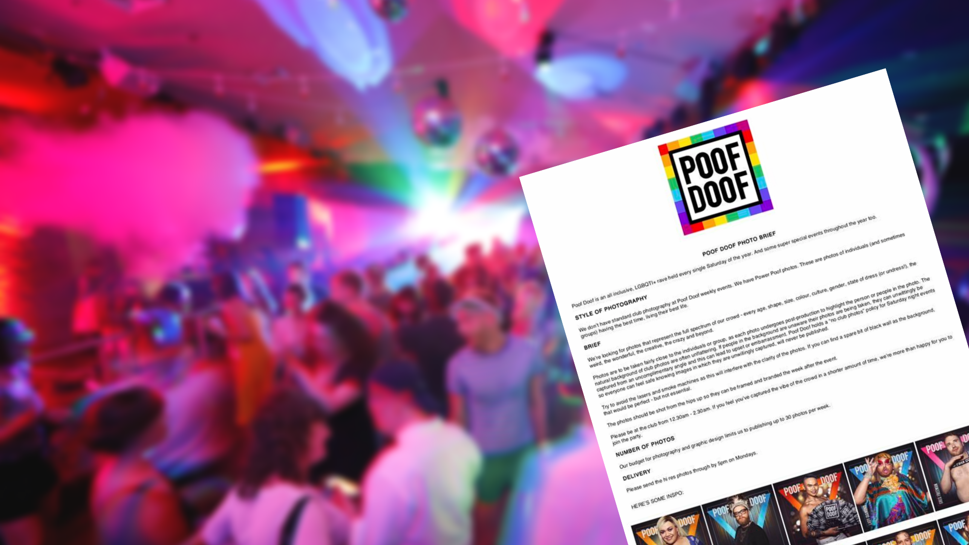 Poof Doof publishes new photo brief following LGBTI community backlash