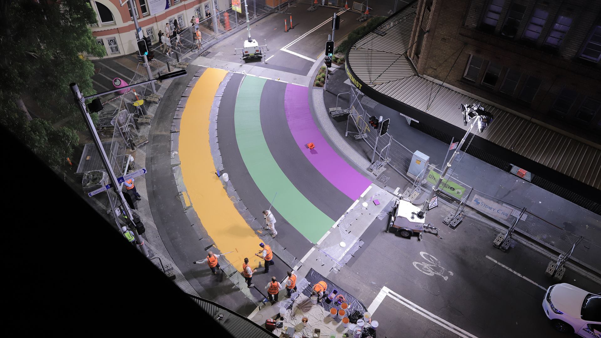 Sydney’s rainbow crossing at Taylor Square to be unveiled this weekend
