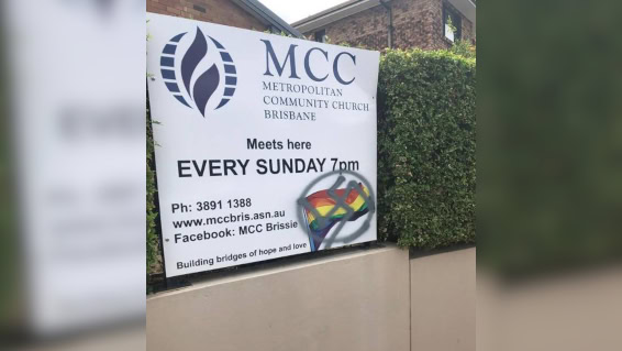 LGBTI-inclusive Brisbane church speaks out against homophobic and racist graffiti attacks