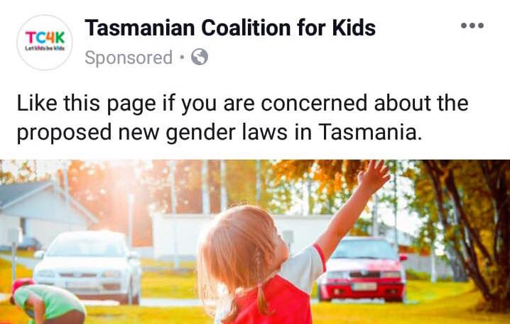 Anti-trans activists form Tasmanian Coalition for Kids to fight trans equality laws