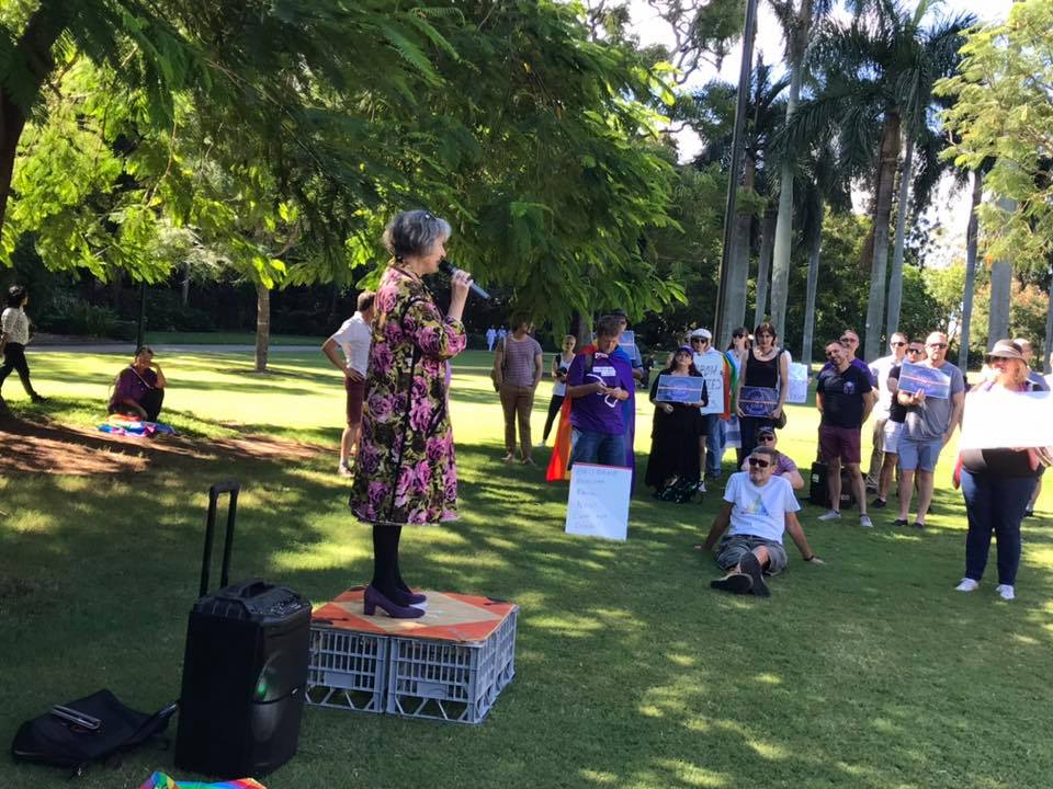 ‘I can’t imagine the fear people will be feeling’: Brisbane protests homophobic Brunei laws