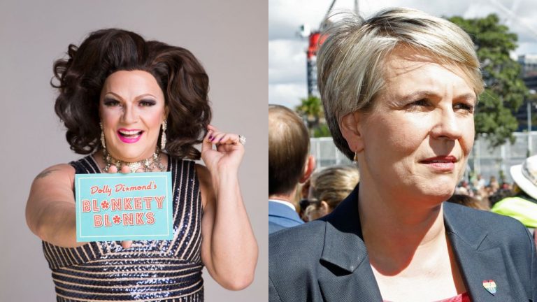 dolly diamond tanya plibersek blankety blanks