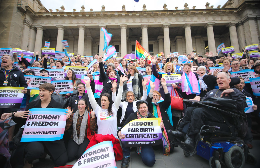 Rally for Victorian birth certificate reform