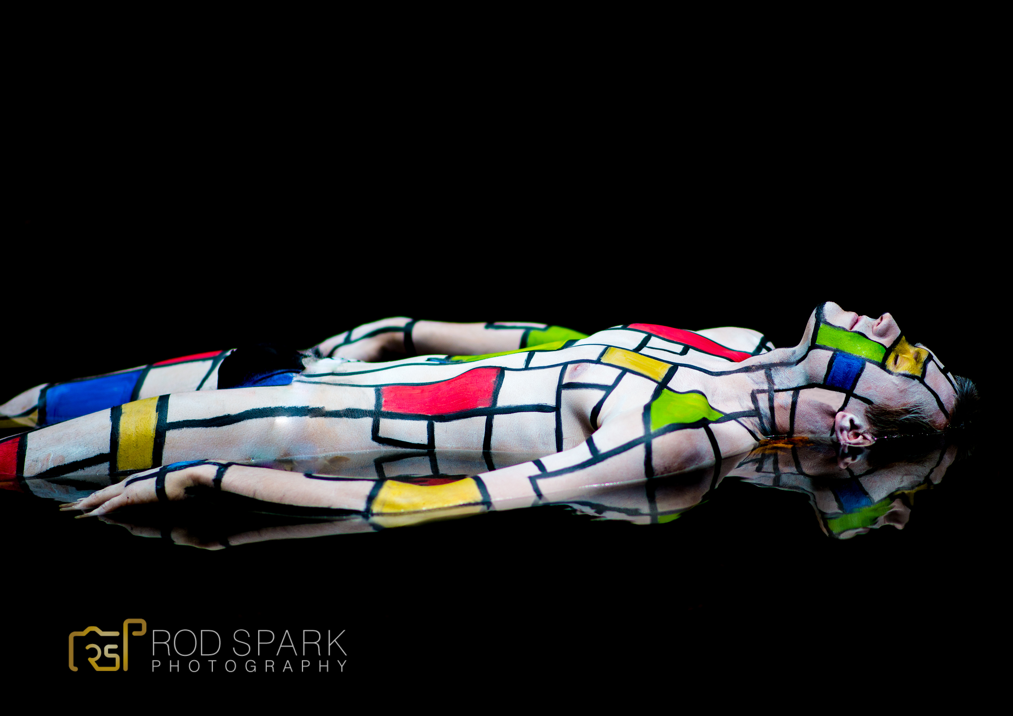 Rod Spark’s male nude body painting exhibition opens Tuesday