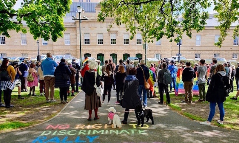 Hobart rally urges protection for Tasmania’s anti-discrimination laws