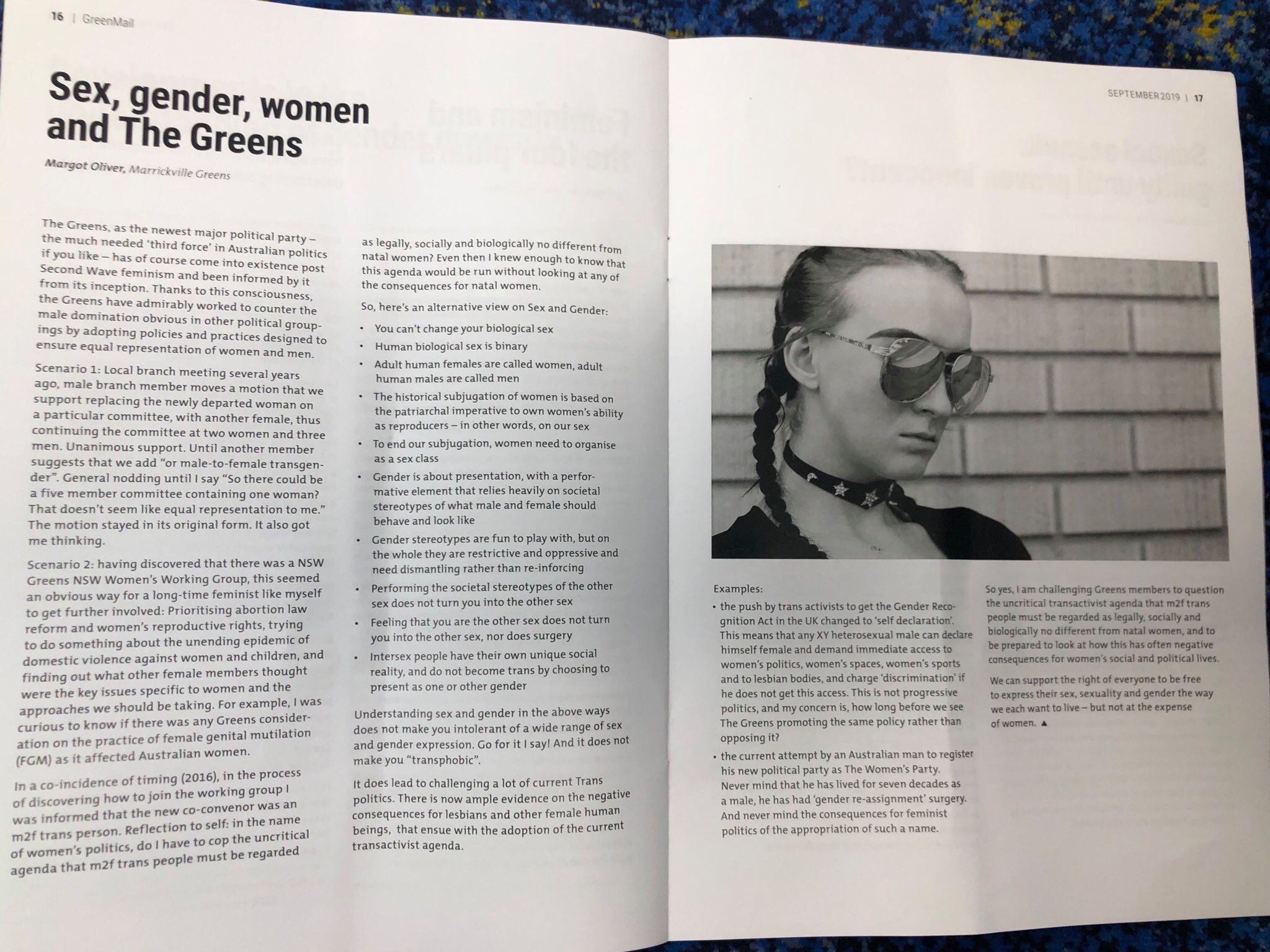 NSW Greens apologise over anti-trans article in party magazine