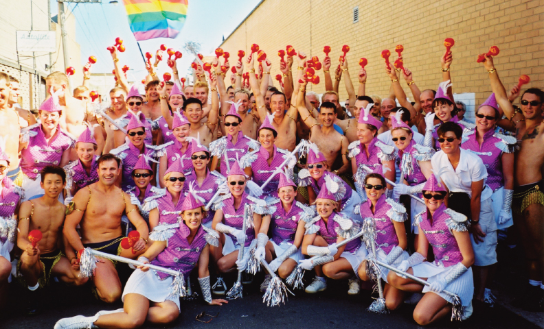 Come march with the Melbourne Marching Girls at Mardi Gras