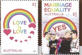 Australia Post launches historic marriage equality stamp