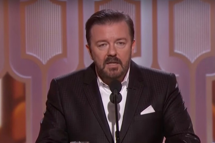 Ricky Gervais takes aim at transgender activist on Twitter