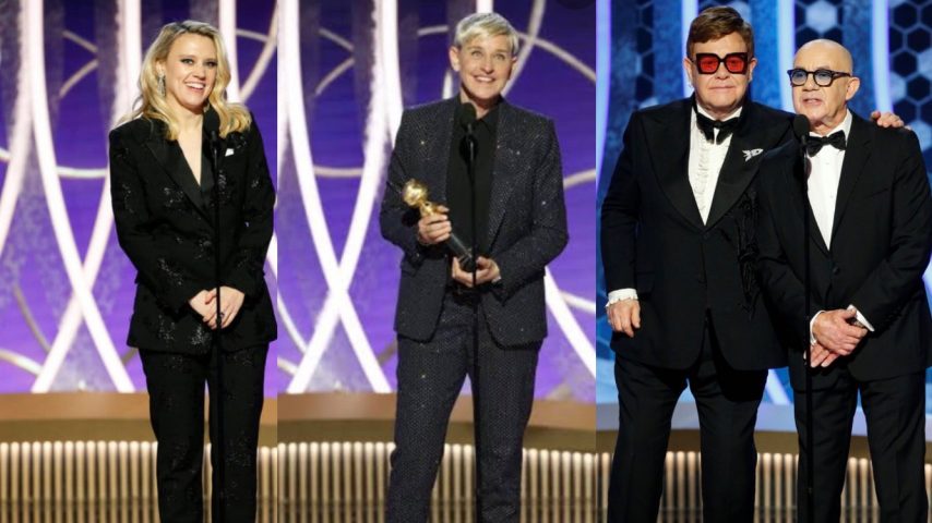 Ellen, Elton and Kate shine bright at the  Golden Globes