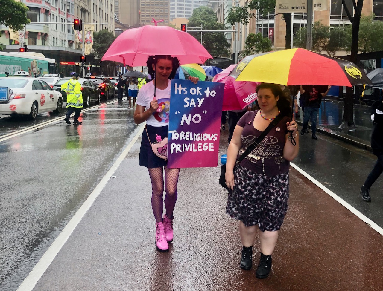 No right to discriminate – rain or shine!