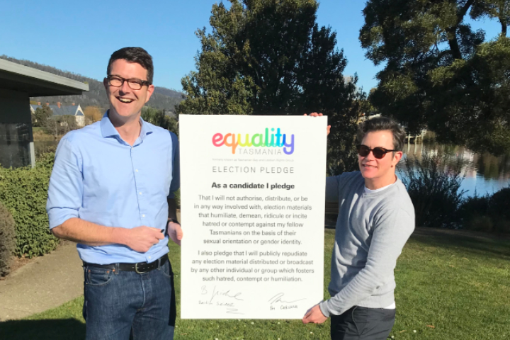 Tasmanian Politicians Sign Anti Gay-Hate Campaign Pledge