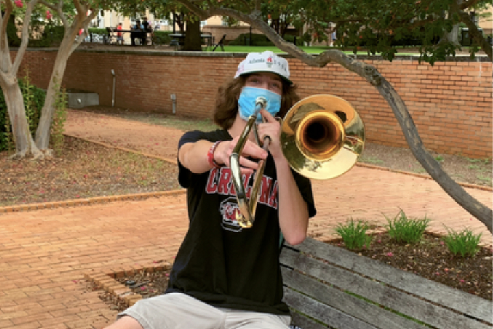Trombonist Drowns Out Homophobic Anti-Black Lives Matter Rally Speaker