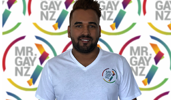Mr Gay New Zealand Bharat Mahajan
