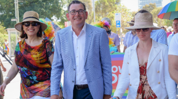 Daniel Andrews at Midsumma Pride March 2019