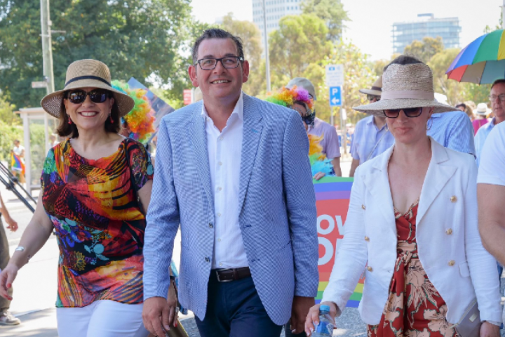 Daniel Andrews at Midsumma Pride March 2019