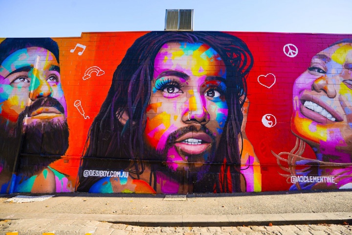 Street Art Murals Unveiled Across Australia To Celebrate Queer Artists