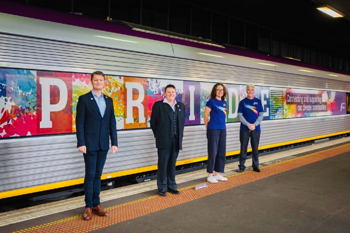 Australia’s First Rainbow Pride Train Unveiled In Victoria