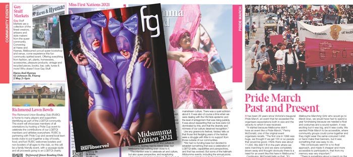 Melbourne ‘Midsumma Edition’ FG Magazine | April 2021