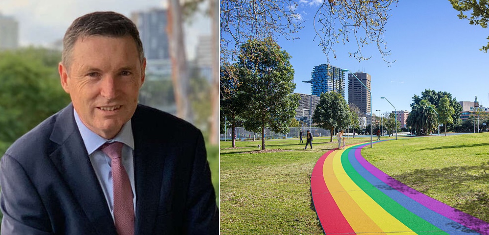 Lyle Shelton Sees Red Over Rainbow Path In Sydney
