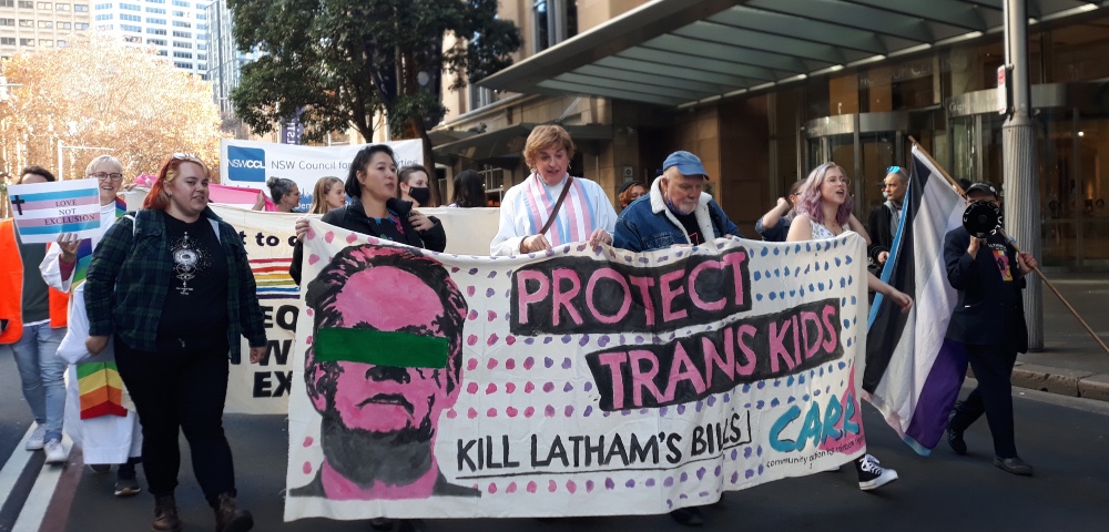 Kill The Bills: Protesters Rally In Sydney Against Mark Latham’s Anti-Trans Laws