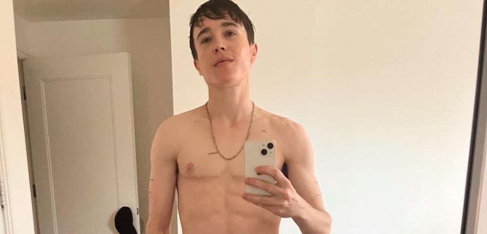 Elliot Page Posts Shirtless Selfie And Fans Are Loving It