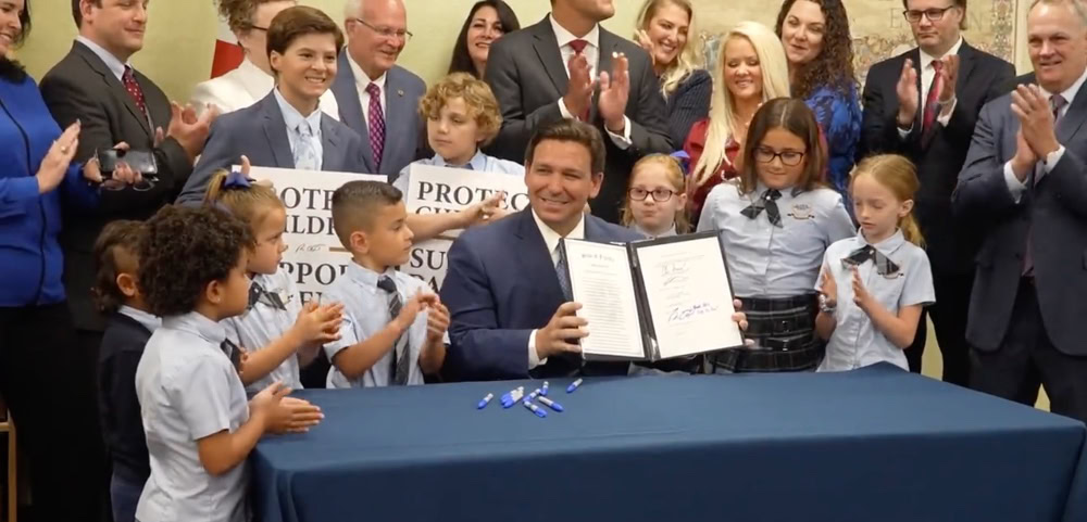 Florida Governor Ron DeSantis Signs ‘Don’t Say Gay Bill’ Into Law