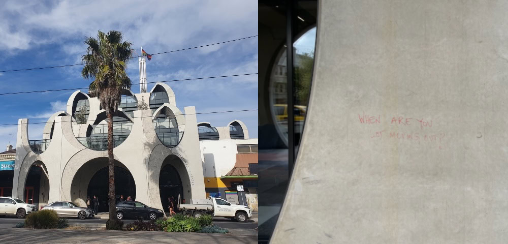 ‘When Are You Moving Out?’ Graffiti Scrawled On Victorian Pride Centre