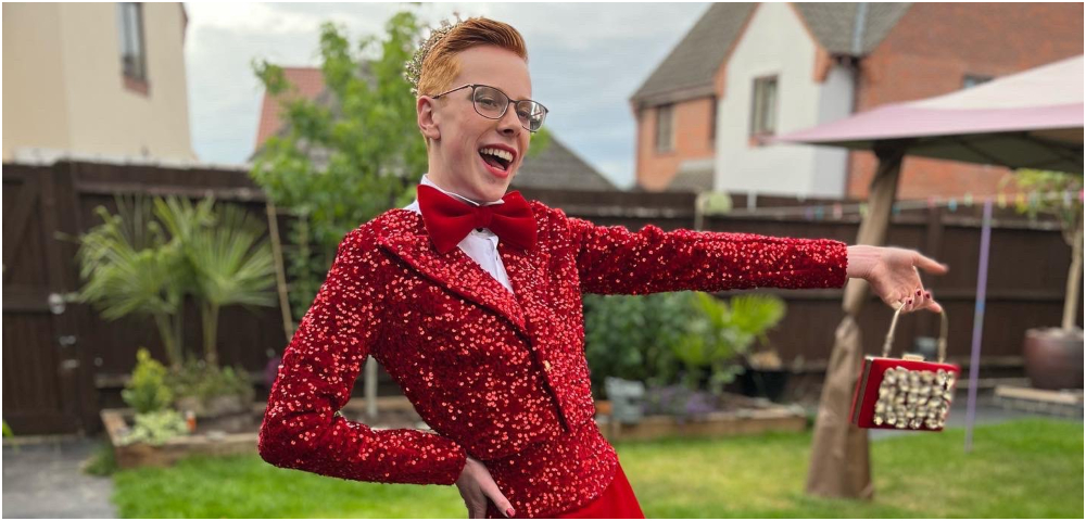 UK Schoolboy’s Stunning Red Prom Outfit Goes Viral