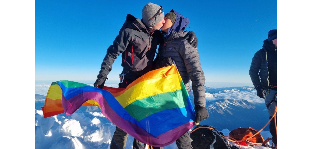 Gay Mountaineers Raise Pride Flag On Mountain Named After Russian President Vladimir Putin