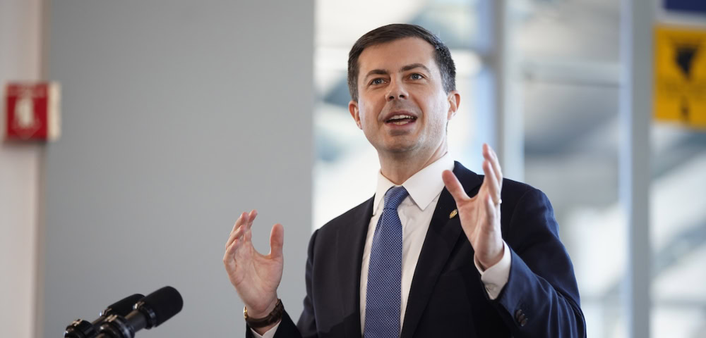 Pete Buttigieg Knocks Down Reporter’s Question About Traveling With Husband