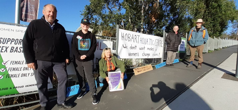 Equality Tasmania Speaks Up Against Anti-Trans Protest At Hobart Aquatic Centre