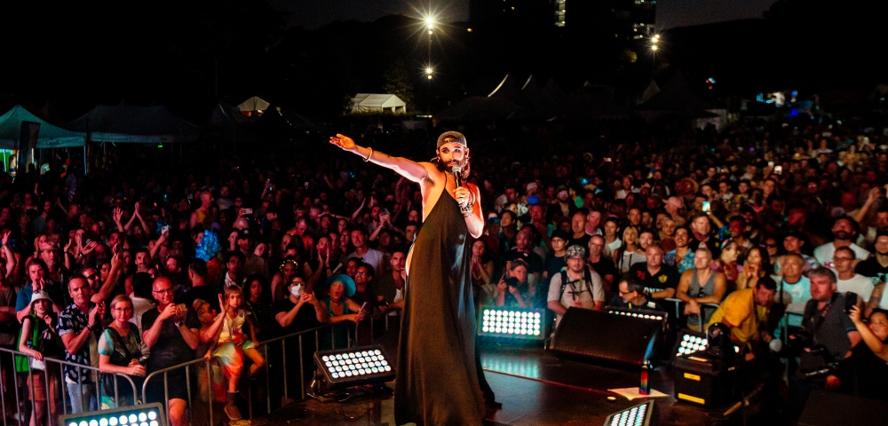 Eurovision Star Conchita Wurst Wows At Sydney Mardi Gras Fair Day