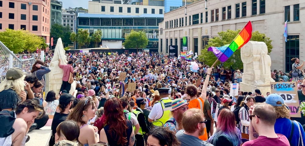 Thousands Turned Up In Support Of Trans Community In New Zealand
