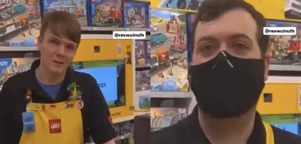 Man Goes On Homophobic Rant In A LEGO Store Over Staff Wearing Pride Pins